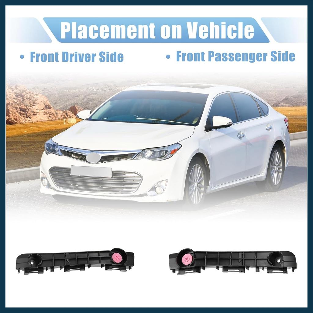 1 Pair Front Bumper Mounting Support Bracket for Toyota Avalon 2013-2018 5214507030 5214607030 Left and Right Side Automotive Parts