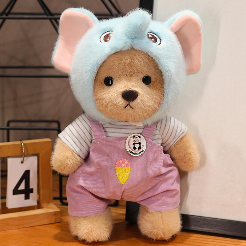 30cm Kawaii Stuffed Animal Jointed Bear Plush Toy Doll Teddy Bear featuring Movable Limbs and Head Cute Birthday Gift Idea ideal for Girls Children