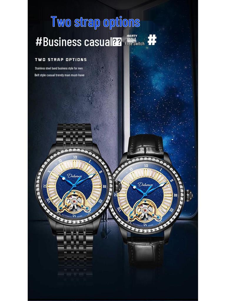 Durham Wei New Swan 2025 Herren Mechanische Uhr - Vollautomatisch, Wasserdicht, Leuchtend, High-End Design