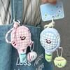 1 Piece Plush Tennis Racket Doll Bag Pendant Keychain Ornaments Toys Couple'S Best Friend Hanging Decoration Gifts