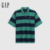 Gap Unisex Heavyweight Cotton Striped Polo Shirt