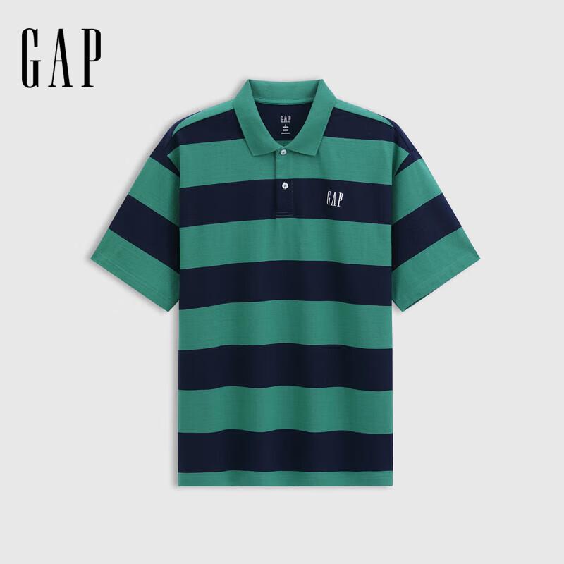 Gap Unisex Heavyweight Cotton Striped Polo Shirt