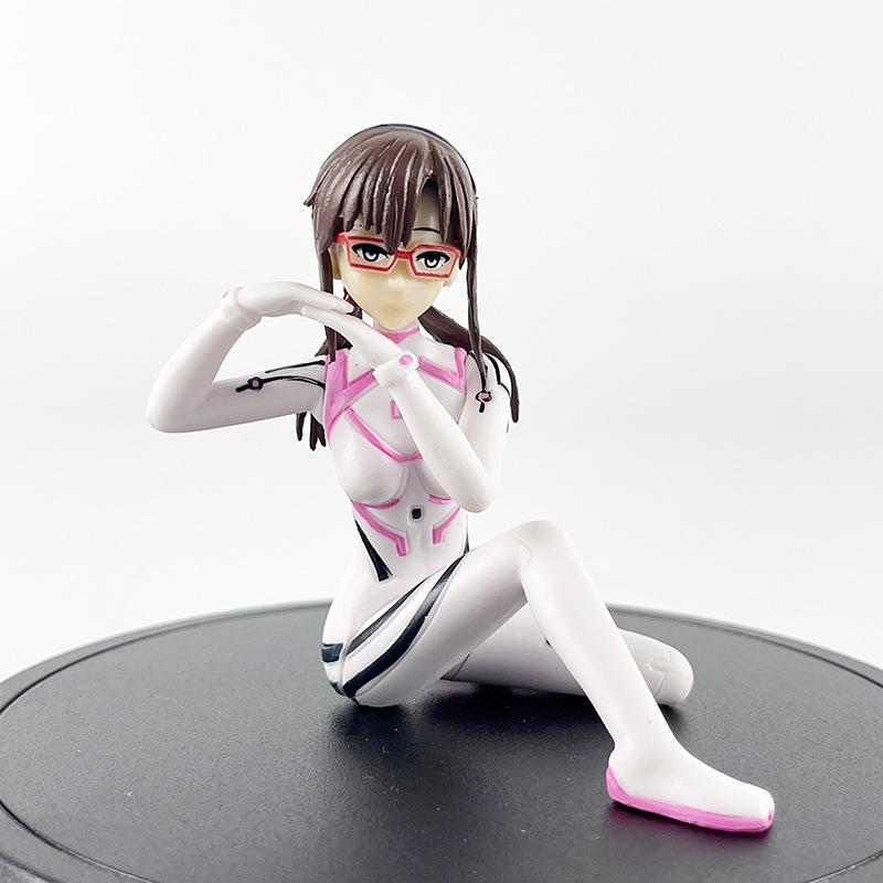 EVA Asuka Rei Mari Figuren Set 3 Stück Neon Genesis Evangelion Anime PVC Actionfiguren Spielzeug für Fans Geschenk Heim Schreibtisch Dekoration