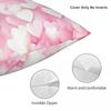 Pastel Pink Heart Lights Square Pillowcase Polyester Linen Velvet Printed Decorative Throw Pillow Case Car Cushion Case 45X45