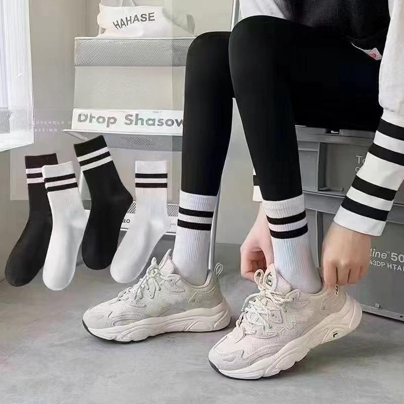 Xiaomi 5/10 Pairs of Striped Socks with Sweat-absorbent and Breathable Socks for Sports and Leisure in Four Seasons Running Socks