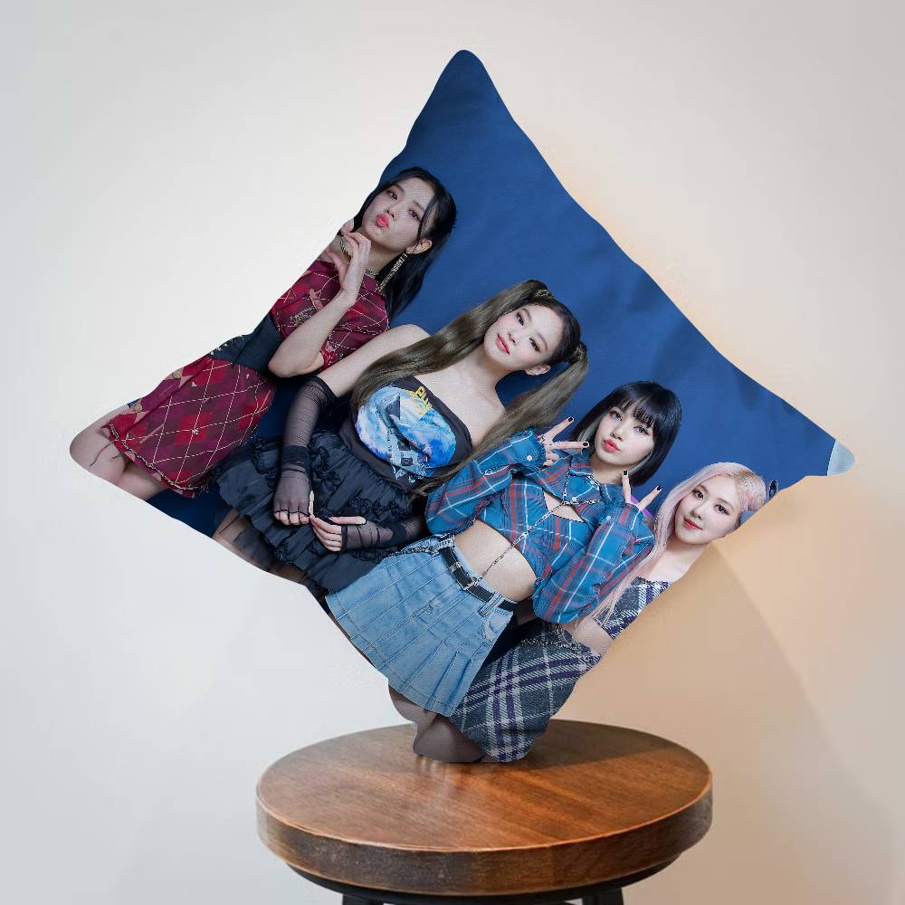Popular K-pop B-Black Groups Pinkes Pillow Cover Design Cushion Cover Decor Holiday Decorati