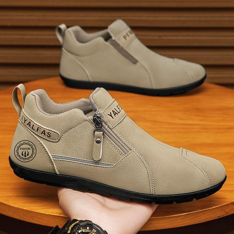 Men s shoes Lazy pedal Doudou shoes Men s casual work shoes Durable construction site work labor insurance shoes 39 хаки