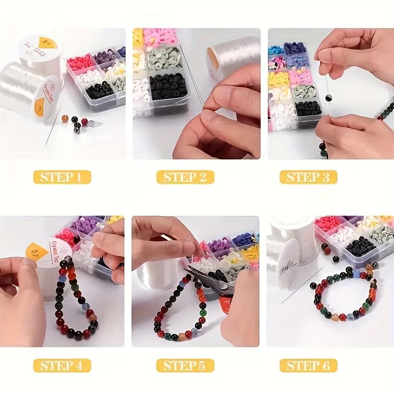 Strong Elastic Beading Cords - 3937in Plastic DIY String for Necklaces & Bracelets, Durable & Easy Use.