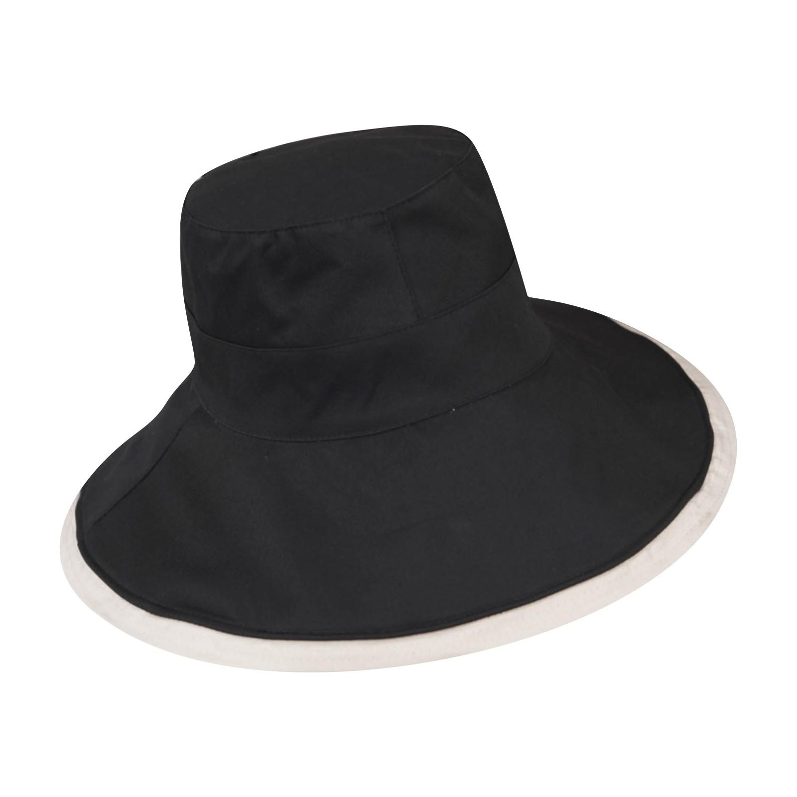 

Капелюх оверсайз Жіночий літній сонцезахисний капелюх Капелюх-відро від сонця One Size чорний