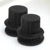 4Pcs Mini Snowman Hats Small Top Hat Decorative Cylinder Cap for Handmade Crafts Christmas Decoration Mini Snowman Hat