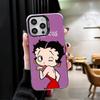 B-Bettys B-Boops Girl Soft Phone Case for iPhone 15 16 17 Pro Max 17Air 16E 14 Plus 13 12 Mini Shockproof Cover Back Shell