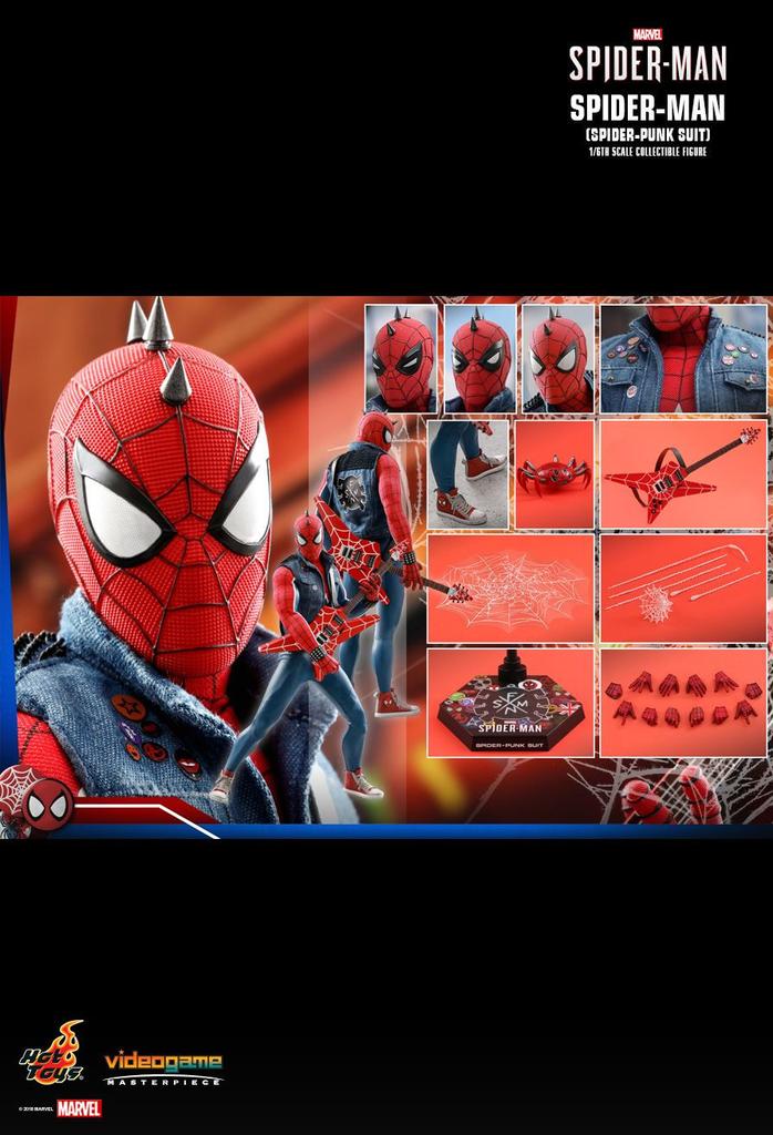 Figure Hot Toys VGM32 - Marvel Comics - Marvel's Spider-Man - Spider-Man Spider-Punk Suit Version