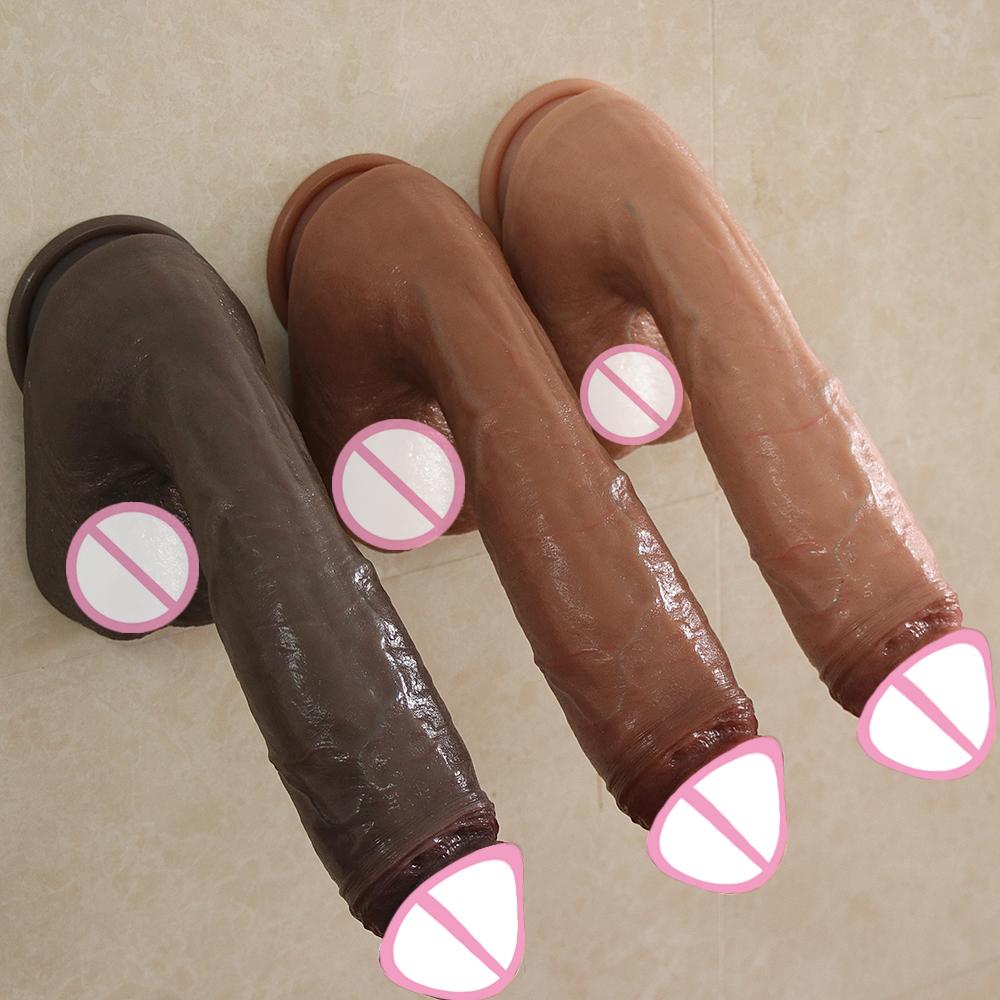 XXL Oversized Dildo Realistic Huge Penis Giant Phallus Long Soft Silicone Suction Cup Anal Sex Toys For Women Vagina Masturbator