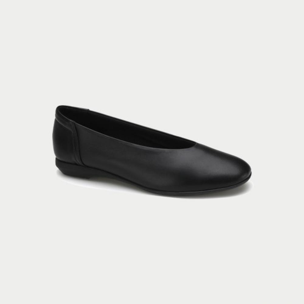 Vigevano Women S Comfort Flat ShoeS Black Linda 02