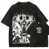 Hot Anime Fire Force Anime Lover Washed T-shirt Personality Clothes Oversized Unisex Couples Hot Product Classic High Quality
