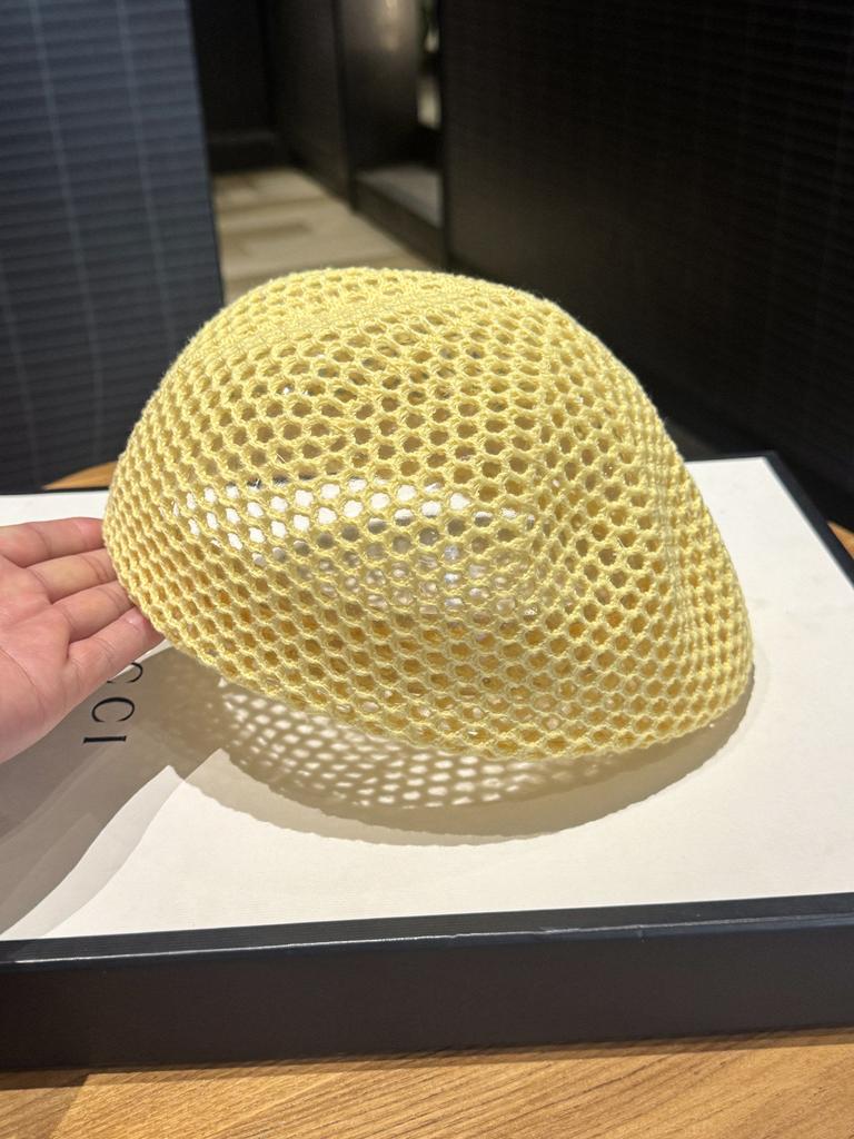 Korean Fashion Hollow out Beret for Children Summer Thin Style Breathable Reverse Front Artist Cap