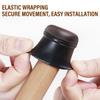 Silent Black Round Chair Leg Protectors Foot Cover Diagonal with Thick Wrap Felt Pad Silicone Furniture Table Feet Protect Floor