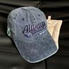 Washed Cotton Baseball Cap Women Men Unisex Embroidered Letter Black Grey Wide Brim Dad Hat Casual Outdoor Sport Trucker Cap