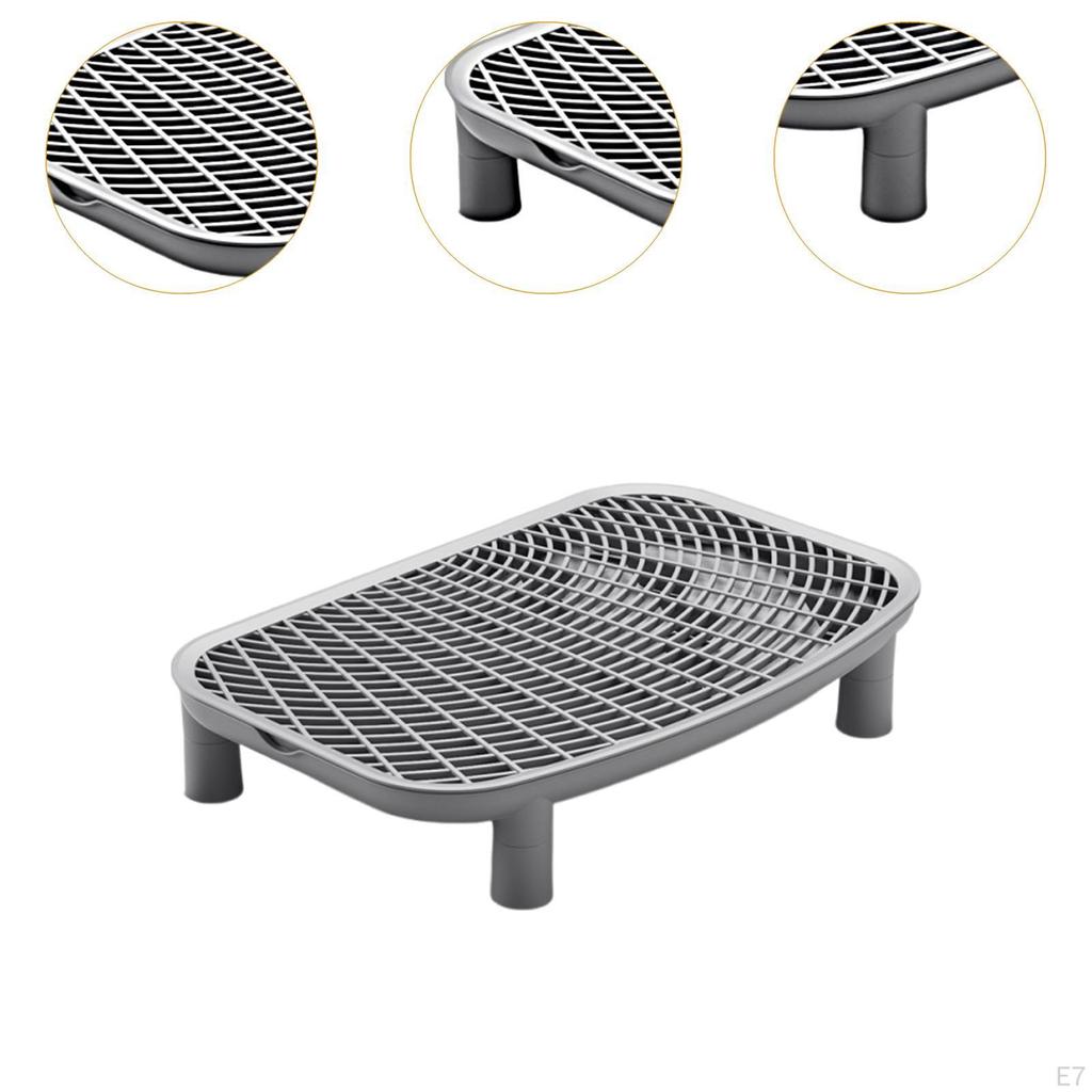 Step Cat Litter Ramp Easy To Clean Accessories Pet Supplies for Bathroom Lavatory