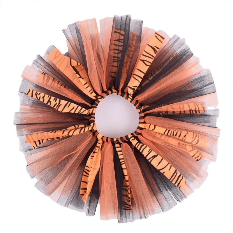 3 Pieces Tiger Costume Set Tiger Ears Headband Tail  Tutu Skirt for Kid Halloween Christmas Animal Cosplay Accessories