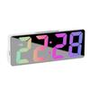 Voice Control Digital Alarm Clock Led Digital Clock Bedroom Alarm Clock Tabletop Led Watch Adjustable Brightness 12/24H NZ003