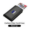 Carbon Fiber Pattern Auto Pop-up Card Case Bank Cardholder For Lada Priora Sedan Sport Granta Vesta Niva o Largus Vaz Samara 2111