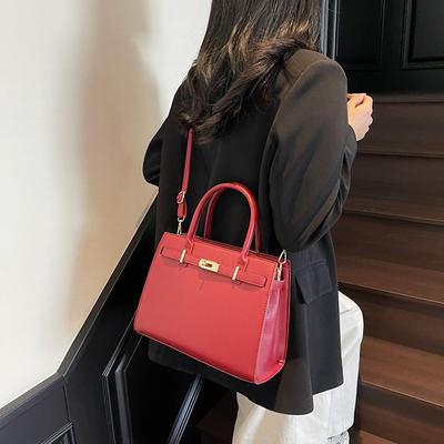 Premium Tasche Damen große Kapazität neu Brautjungfer Hochzeitstasche tragbar Schulter rot Hochzeit Brauttasche