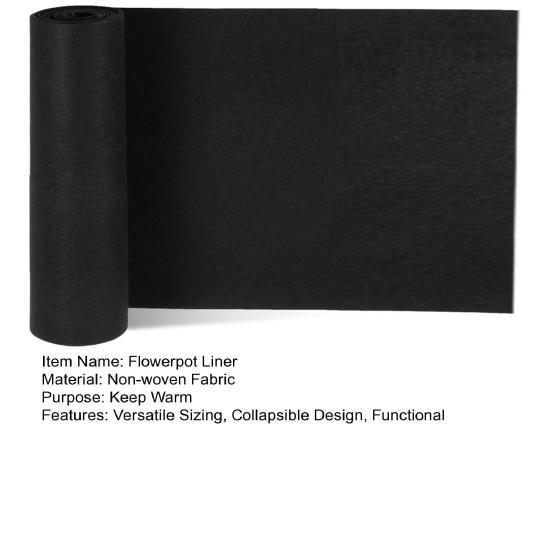 Flowerpot Liner Non-woven Fabric Black Liner Sheets Roll Garden Flowerpot Basket Tear-resistant Plant Pot