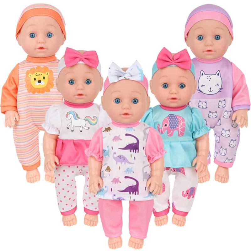 30cm Soft Vinyls Reborns Figurine Toy For Preschool with Life Like Design Imaginative Play Companion Doll for Toddler