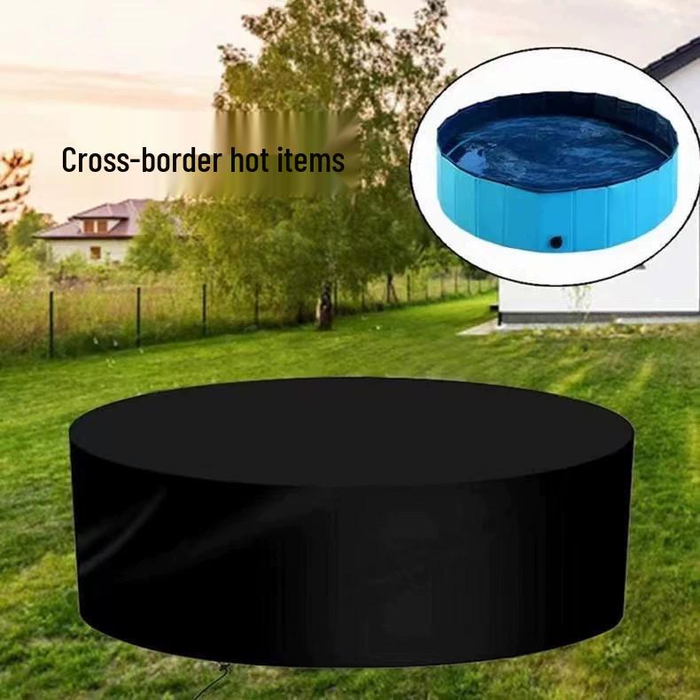 Cubierta Redonda Impermeable para Piscina de Tela Oxford para Exteriores - Protección contra el Polvo 210D para Patio o Tina de Baño.