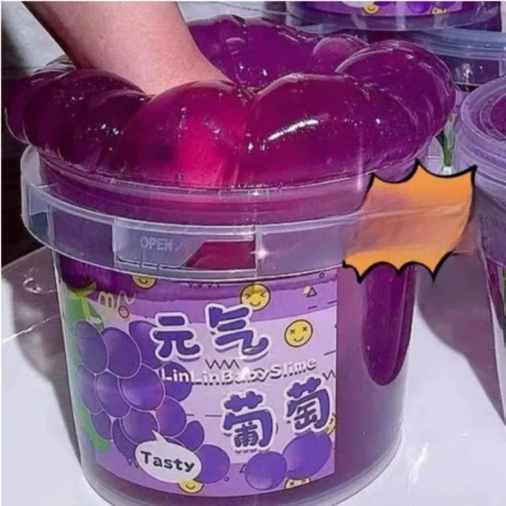 Super Large Box Slime Toy Soft Jelly Clay Fake Water Non Stick Milk Bucket Toy Handmade Squeezing Srtess Relief Toy Adults Kids