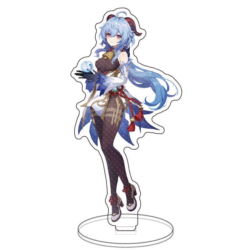 Genshin Impact Barbatos Keqing Barbara Hutao Acrylic Figure Stand Ideal For Decor