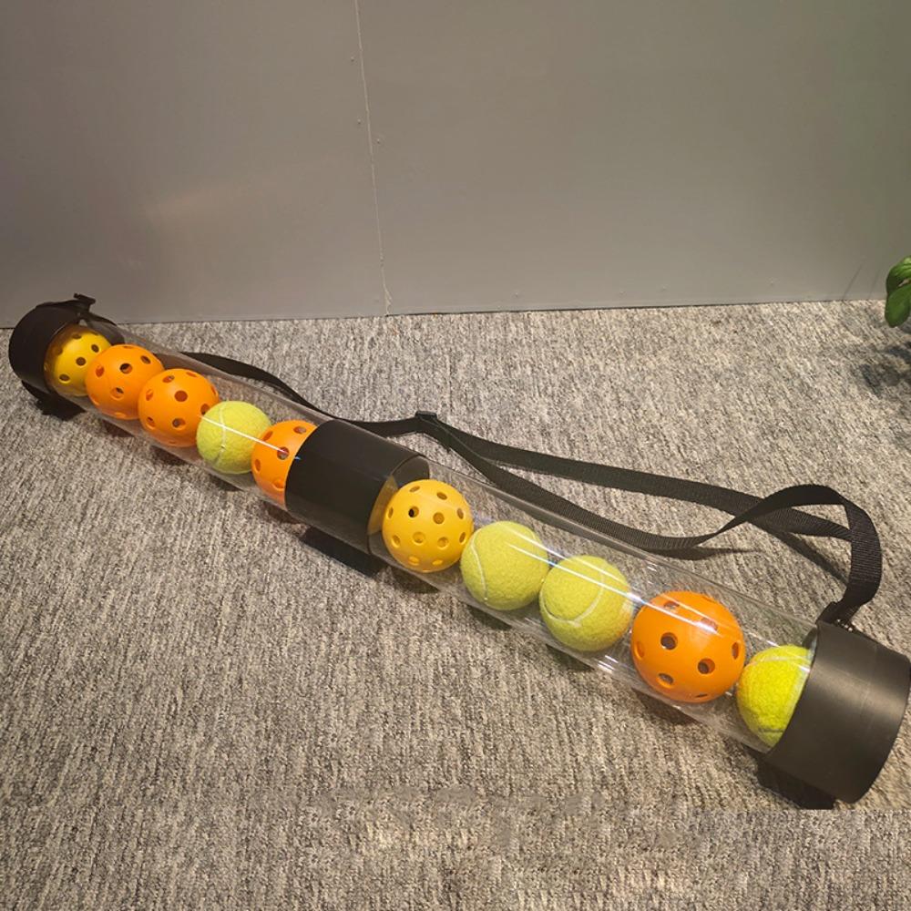 

1Pcs with Shoulder Strap Tennis Ball Picker Holder Large Capacity Lightweight Pickleball Ball Collector Plastic 95cm