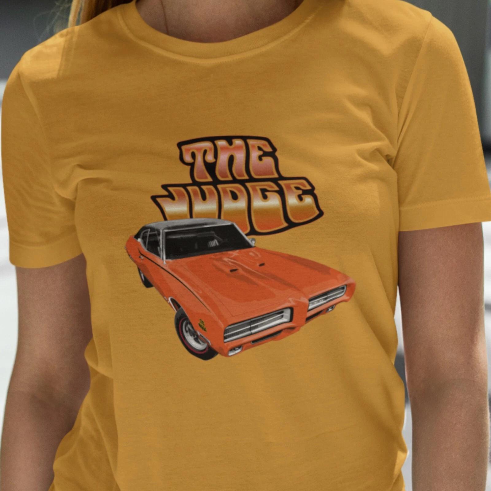 

Classic car shirt featuring orange 69 Pontiac GTO Judge - Unisex T-shirt 3XL