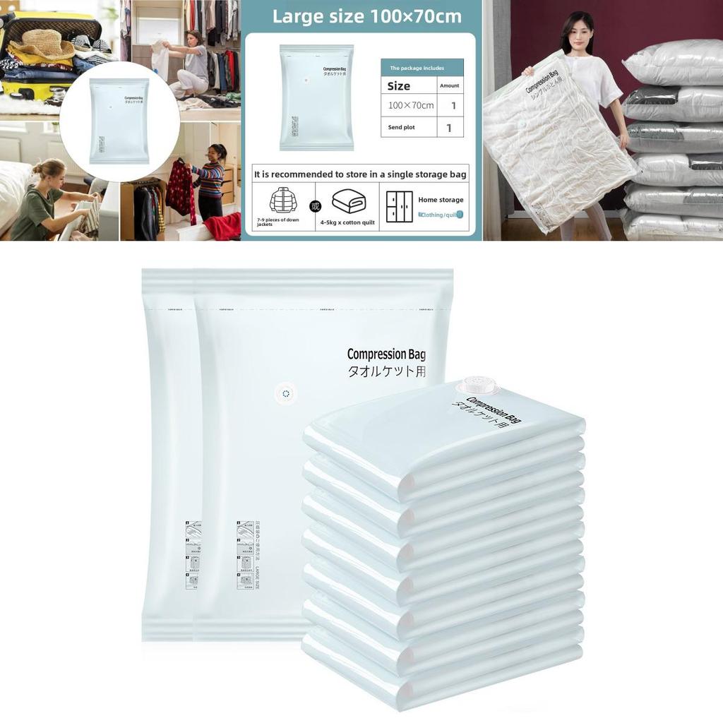 Vacuum Storage Bag For Clothes And Comforters With Pa Pe Material For Home Organization Storage