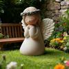 Home Decor Winged Angel Figurine Resin Cherub Statue Desktop Ornaments  Desktop Decoration