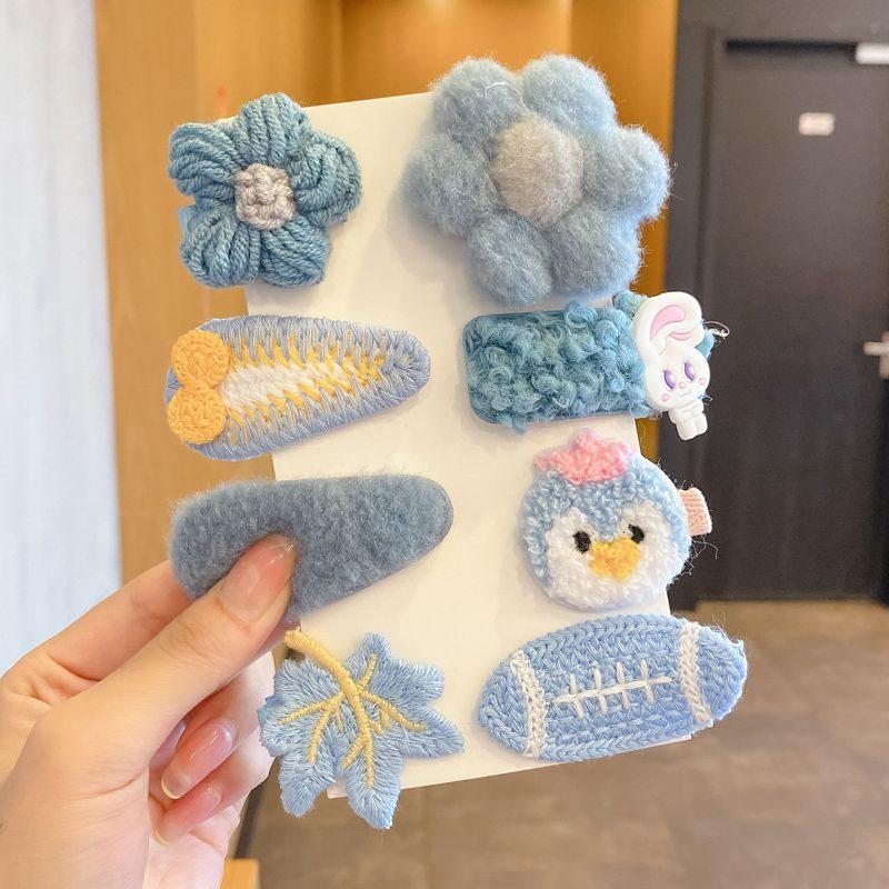 Autumn/Winter 2025 Lambswool Plush Hair Clip: Cute BB Clip Headwear for Women & Children