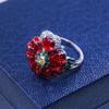 Rose Ring Female, Enamel Cloisonne Craft Ring