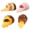 Honey Pot Pet Cat Bed Removable and Washable Cushion Cave Warm Kitten Bed Small Dog Cave Bed Kennel Soft Cartoon House Nest