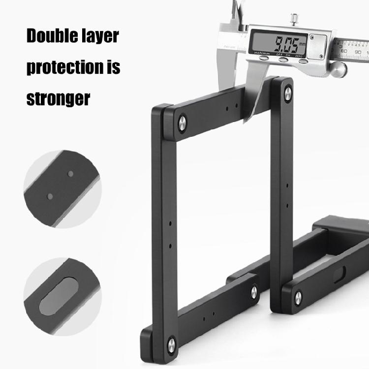 Bicycles Scooter Motorcycle Folding Lock Fold Chain Heavy Duty Metal Foldable Lock with Key and Frame Mount Enduring