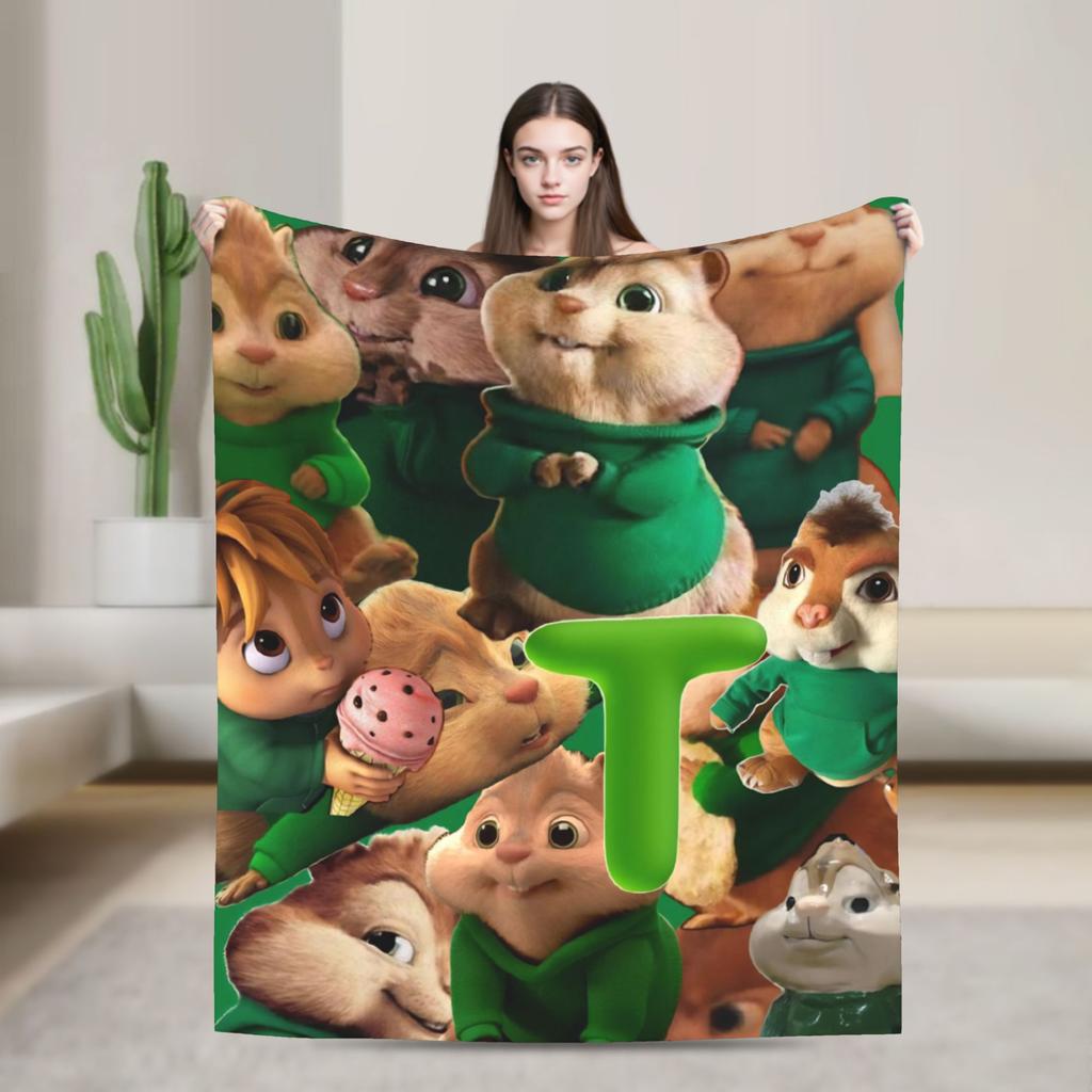 Alvin and the Chipmunks Blanket Multi-size Cozy and Lightweight  Throw Blankets for Couch Sofa and Bed