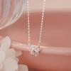 Bow Pendant Necklace Choker Women Elegant Minimalist Jewelry