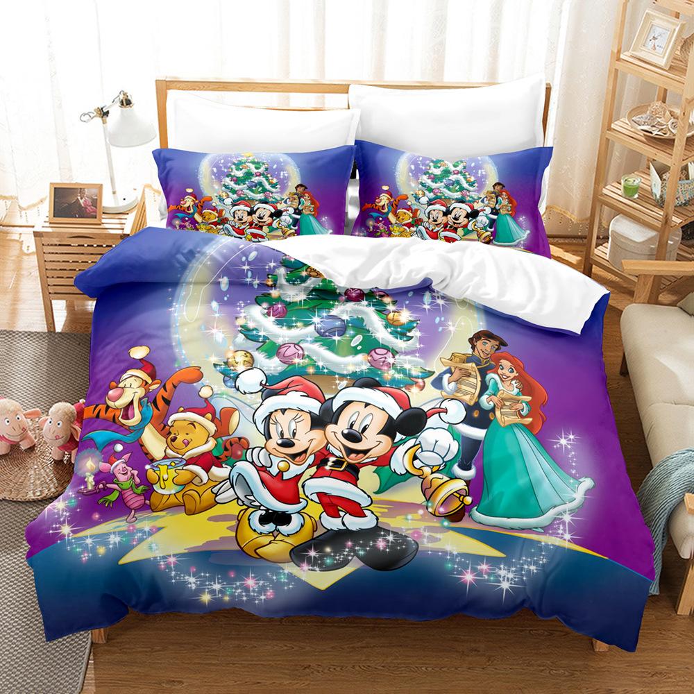 Kt Cat Three-Piece Cartoon Printed Bed Sheet Quilt Cover 3D Digital Printing Kit quilt cover 90 * 190 pillowcase 50 * 75 * 1