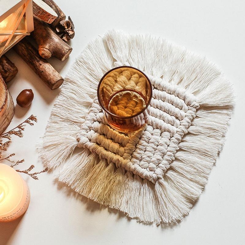 White Coasters for Drinks Macrame Coasters for Wooden Table Coasters for Drinks Absorbent Coasters Boho Decor for Home White Coasters for Drinks Macrame Coasters for Wooden Table Coasters for Drinks Absorbent Coasters Boho Decor for Home