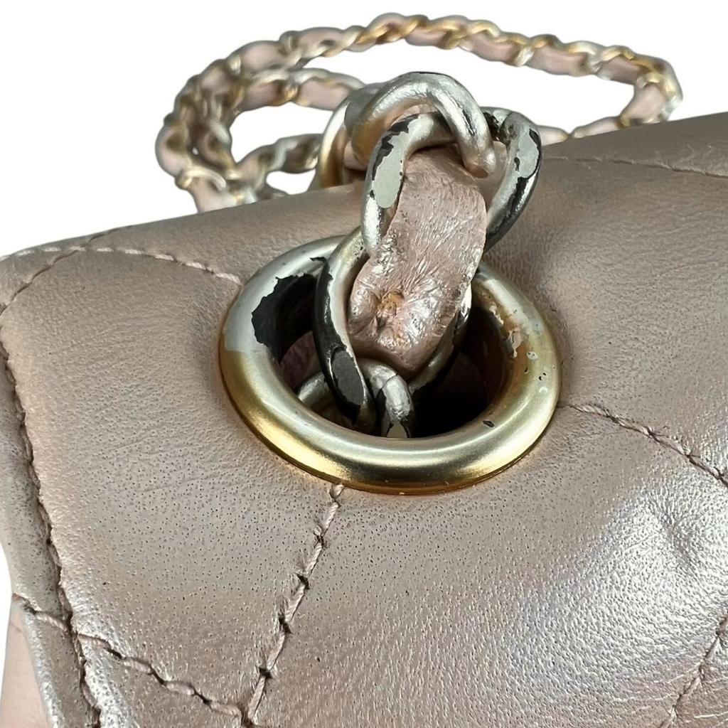 Chanel Lambskin CHANEL19 Shoulder Bag Chain Wallet Lambskin Pink Women A69900 Used