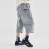 Boys' Fashionable Washed Denim Cropped Jeans