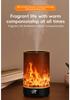 USB Desktop Aroma Diffuser with Flame Effect, Large Mist Humidifier, RGB Ambient Light - Ideal for Hotels & Commercial Spaces