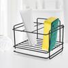 Sponge Holder Kitchen Accessories Bathroom Holder Soap Drain Storage Rack Dishcloth Brush Holder Iron Shelf Bathroom Organizer