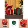 Snowman Santa Claus Gift Shape Design Music Box With Lighting For Holiday Celebration