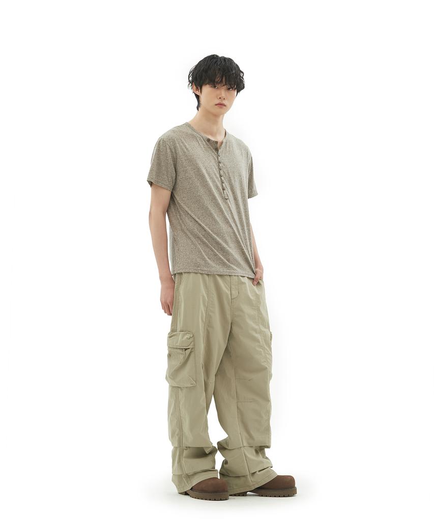 Depeugameoncheu Button-Up Rough T-Shirts [2Color]
